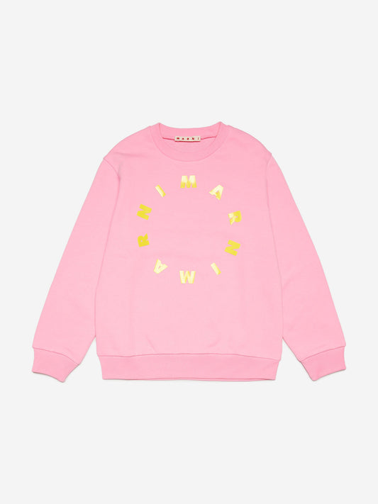 MARNI Kids Roung Logo 套头衫（粉色）