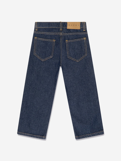Girls Gem Embellished Jeans in Blue