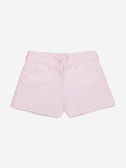 MARNI Girls Gabardine Shorts in Pink