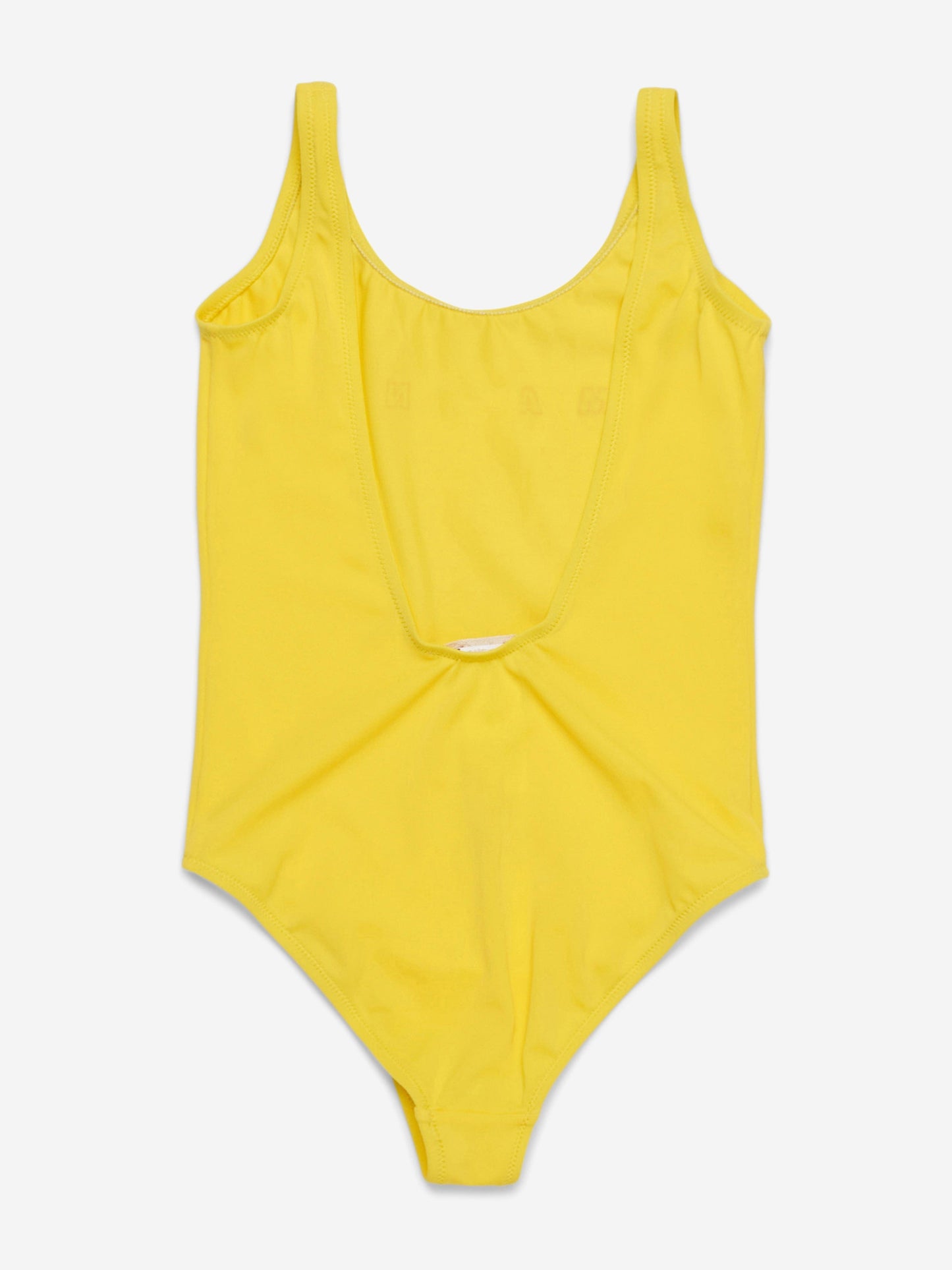 Girls Logo Swimsuit in Yellow