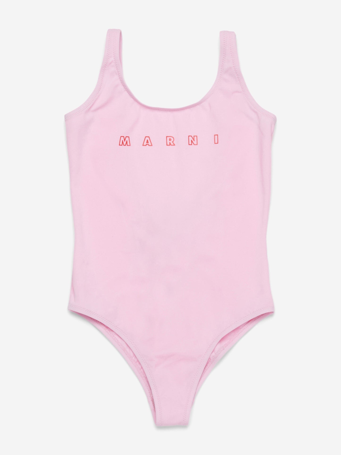 Girls Logo Swimsuit in Pink