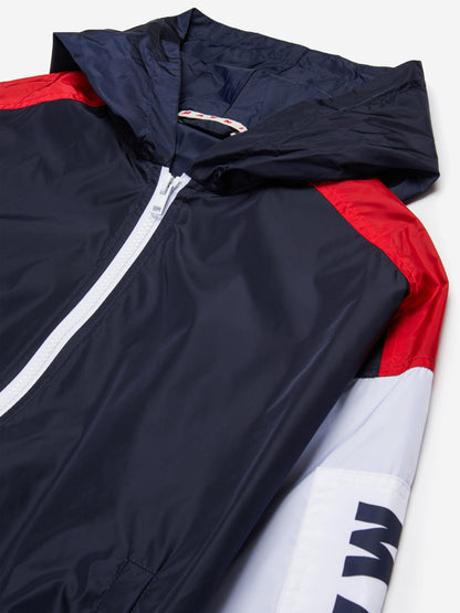 Kids Logo Zip Up Jacket in Navy