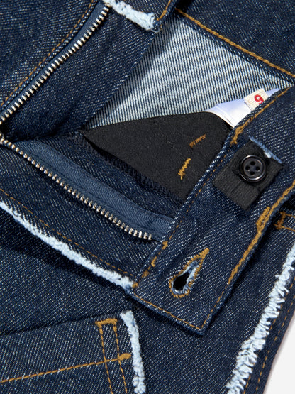 Kids Denim Pocket Shorts in Blue