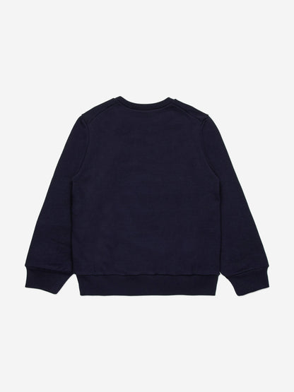 Kids Zigzag Logo Sweatshirt in Navy