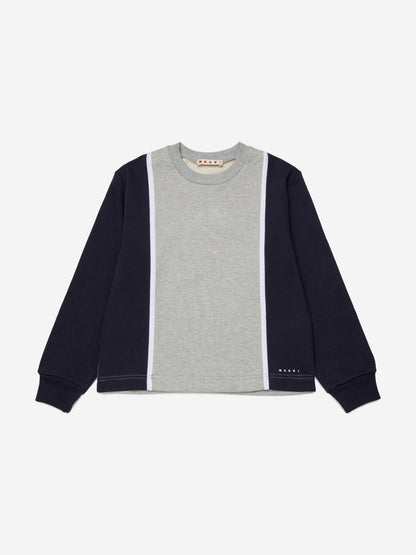 Kids Colourblock Sweatshirt in Navy