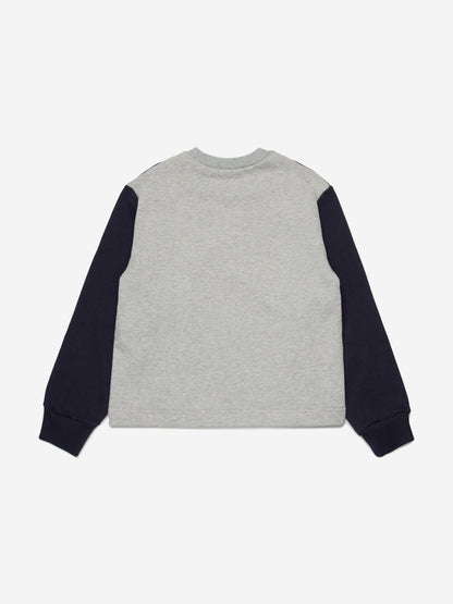 Kids Colourblock Sweatshirt in Navy