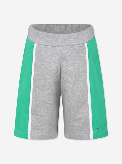 Kids Colourblock Shorts in Green