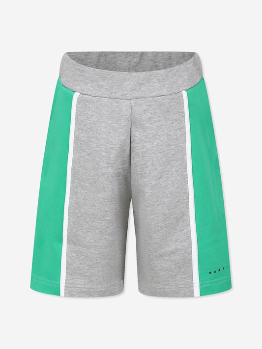 Kids Colourblock Shorts in Green