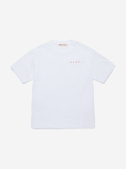 Kids Pocket T-Shirt in White
