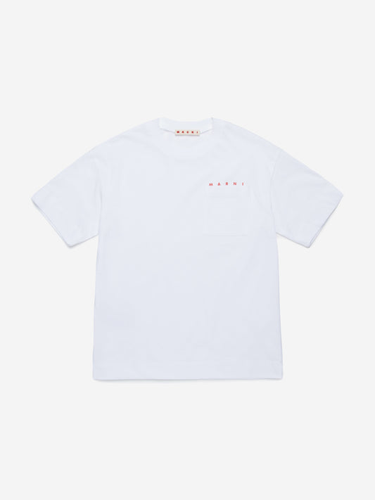 Kids Pocket T-Shirt in White