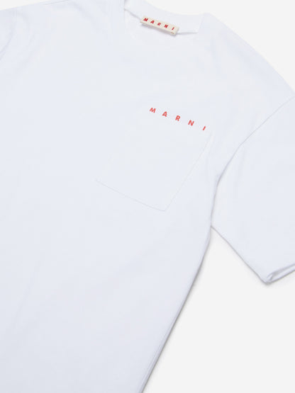 Kids Pocket T-Shirt in White