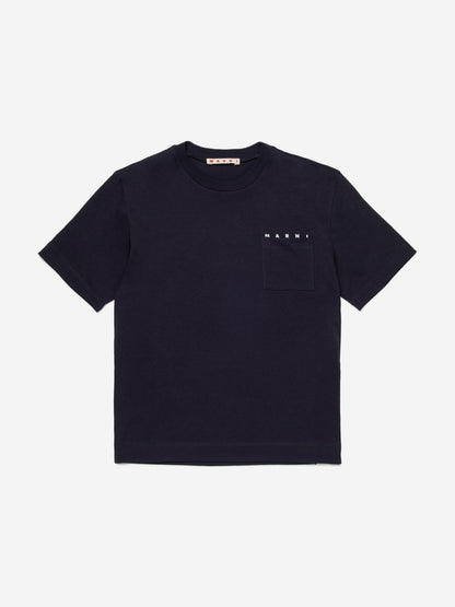 Kids Pocket T-Shirt in Navy