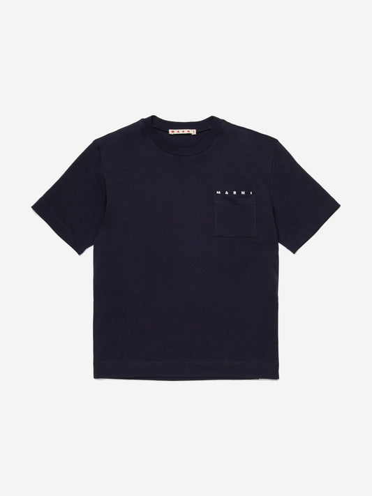 Kids Pocket T-Shirt in Navy