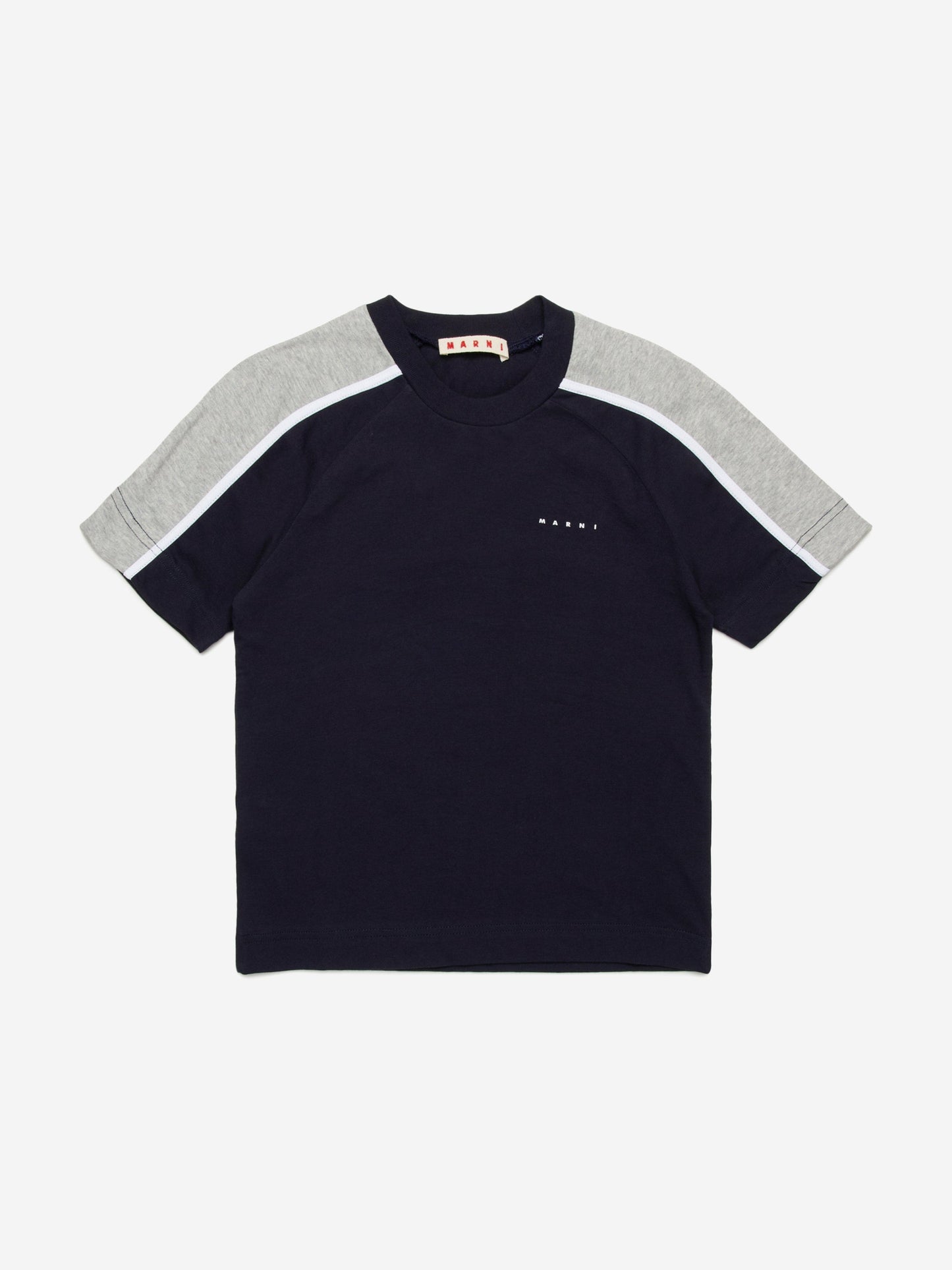 Kids Colourblock T-Shirt in Navy