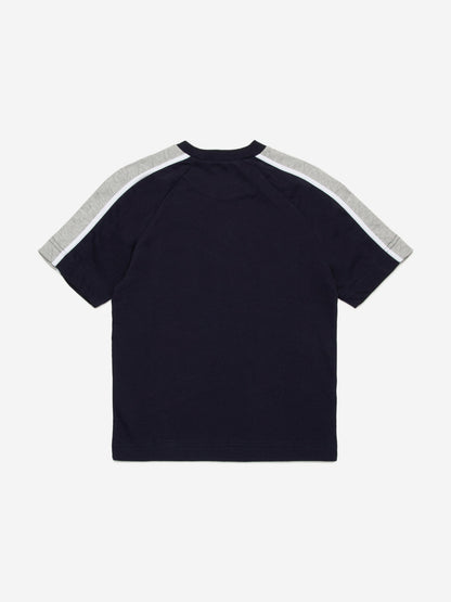 Kids Colourblock T-Shirt in Navy