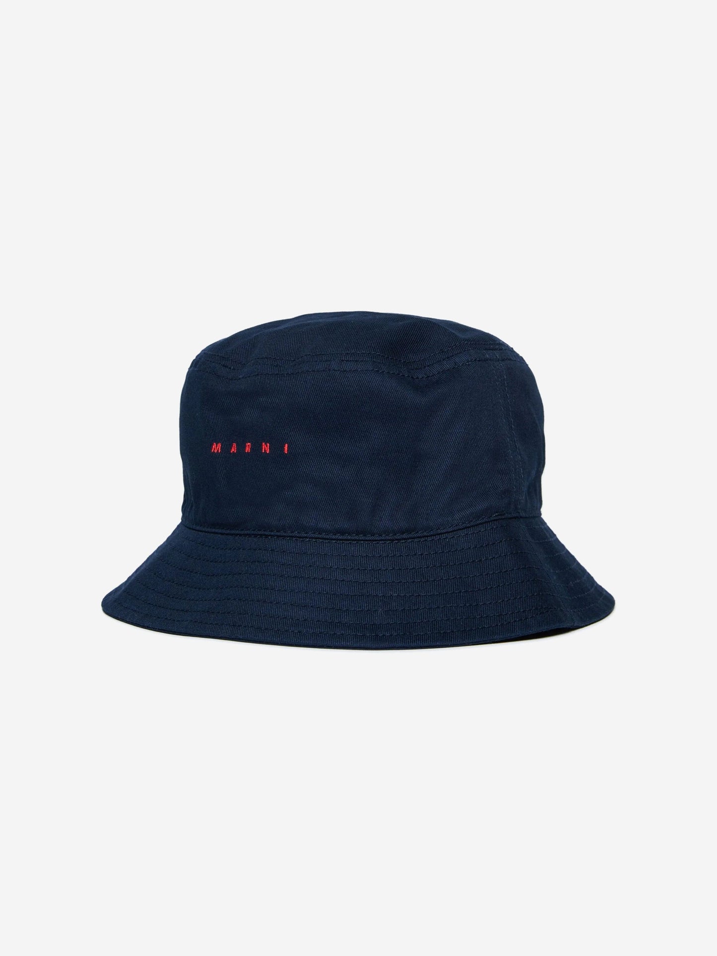 Kids Gabardine Logo Bucket Hat in Navy
