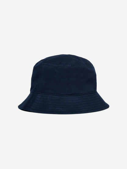 Kids Gabardine Logo Bucket Hat in Navy