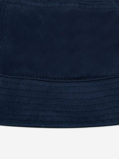 Kids Gabardine Logo Bucket Hat in Navy