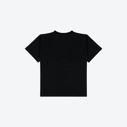 女童黑色Logo棉T恤