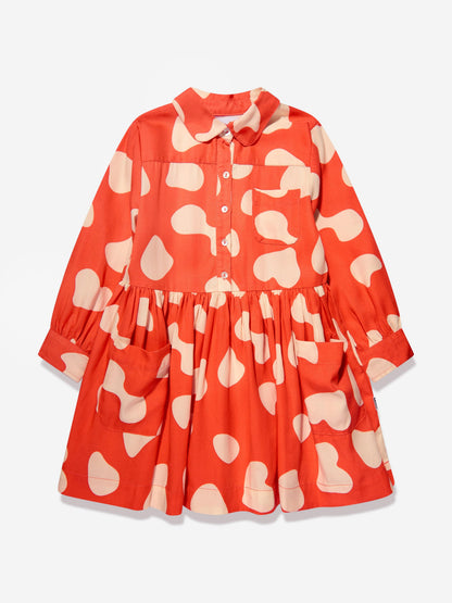 Molo Girls 红色 Amanita 连衣裙