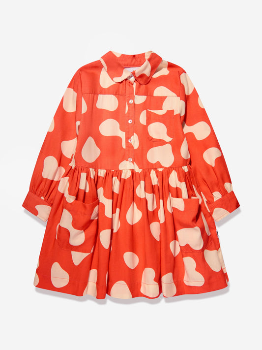 Molo Girls 红色 Amanita 连衣裙