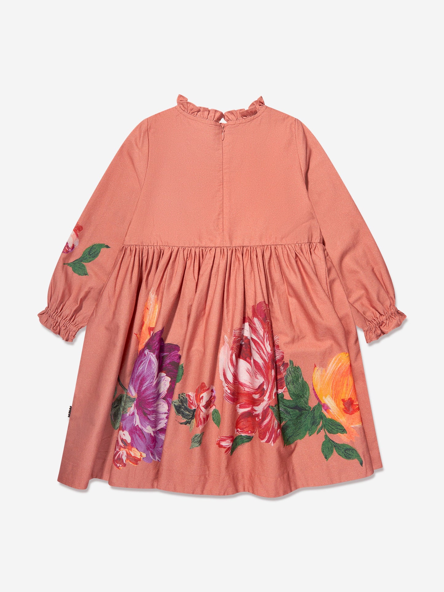 Molo Girls 落花粉色连衣裙