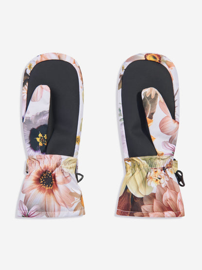 Molo 女童复古花朵手套（多色）