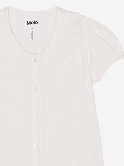 Molo 女童白色衬衫