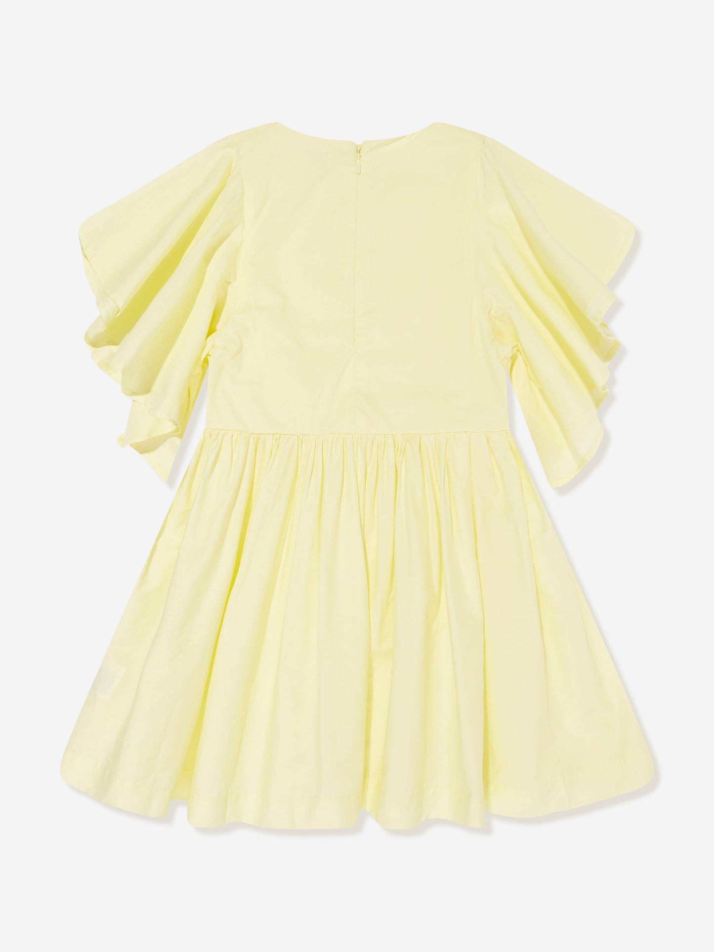 Molo Girls 黄色荷叶边连衣裙