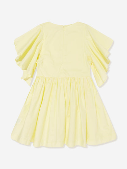 Molo Girls 黄色荷叶边连衣裙