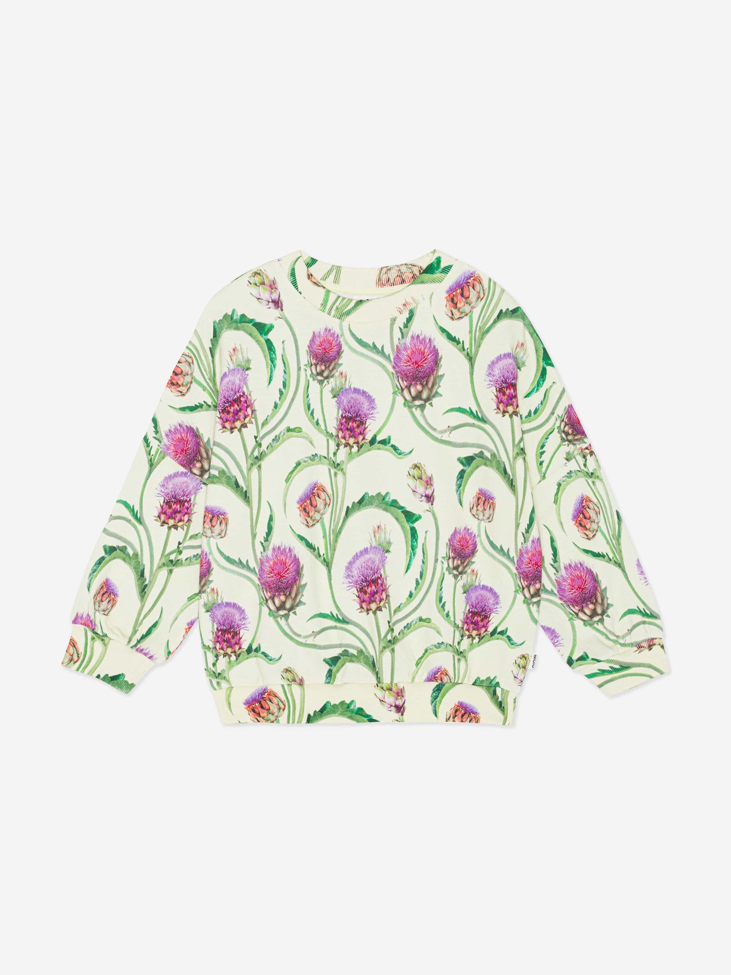 Molo Girls 绿色洋蓟花运动衫