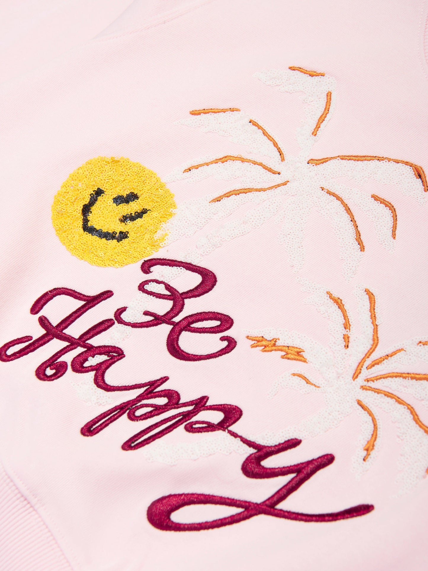 Molo Girls Be Happy 粉色运动衫