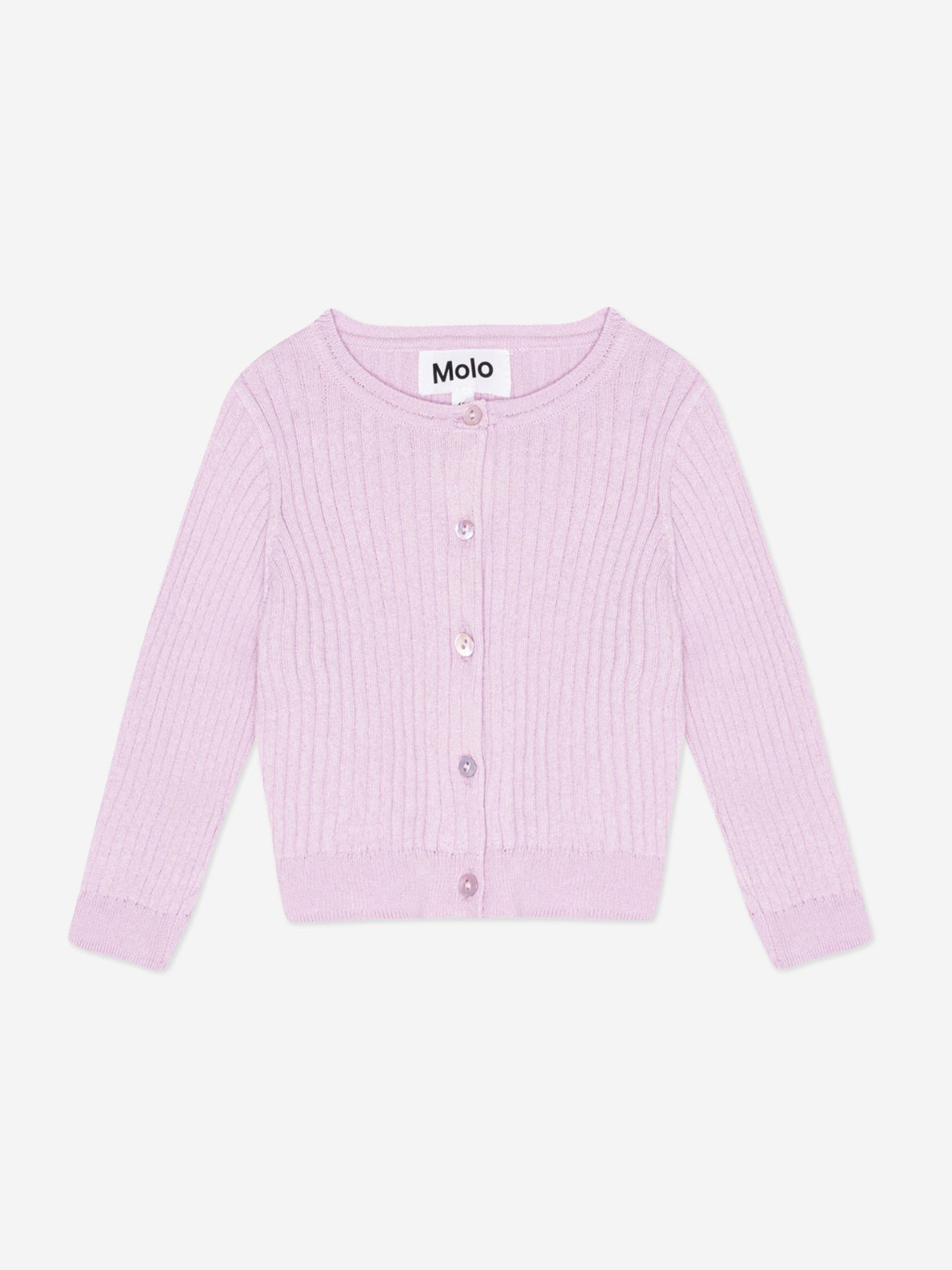 Molo 女婴有机棉开衫（紫色）