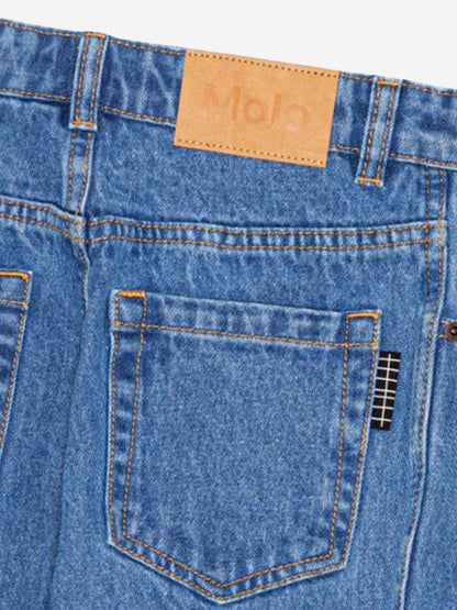 Molo Kids Stone Denim 蓝色普通牛仔裤