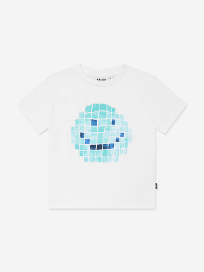 Boys Rame Tile Happy T-Shirt in White