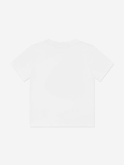 Boys Rame Tile Happy T-Shirt in White