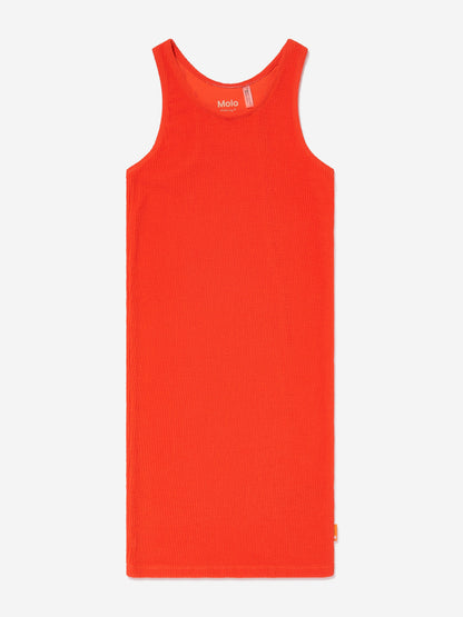 Girls Cailey Sleeveless Maxi Dress in Red