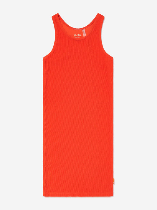 Girls Cailey Sleeveless Maxi Dress in Red