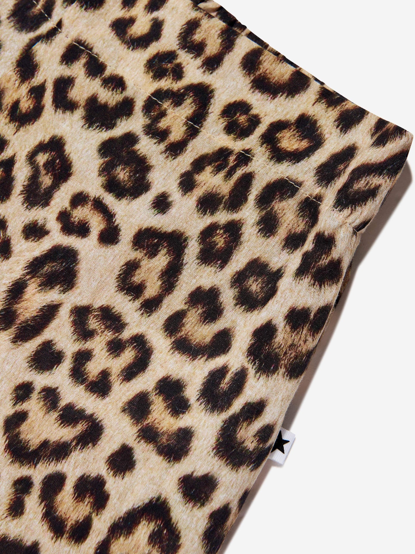 Girls Aretha Leopard Print Trousers in Brown