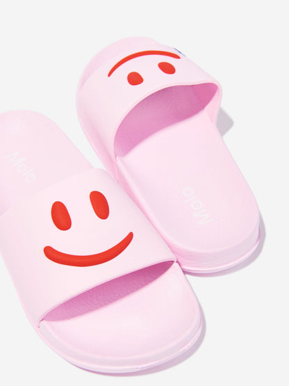 Girls Zhappy Sliders in Pink