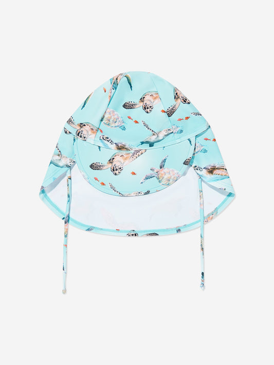 Boys Nando Turtles Sun Hat in Blue (UPF50+)