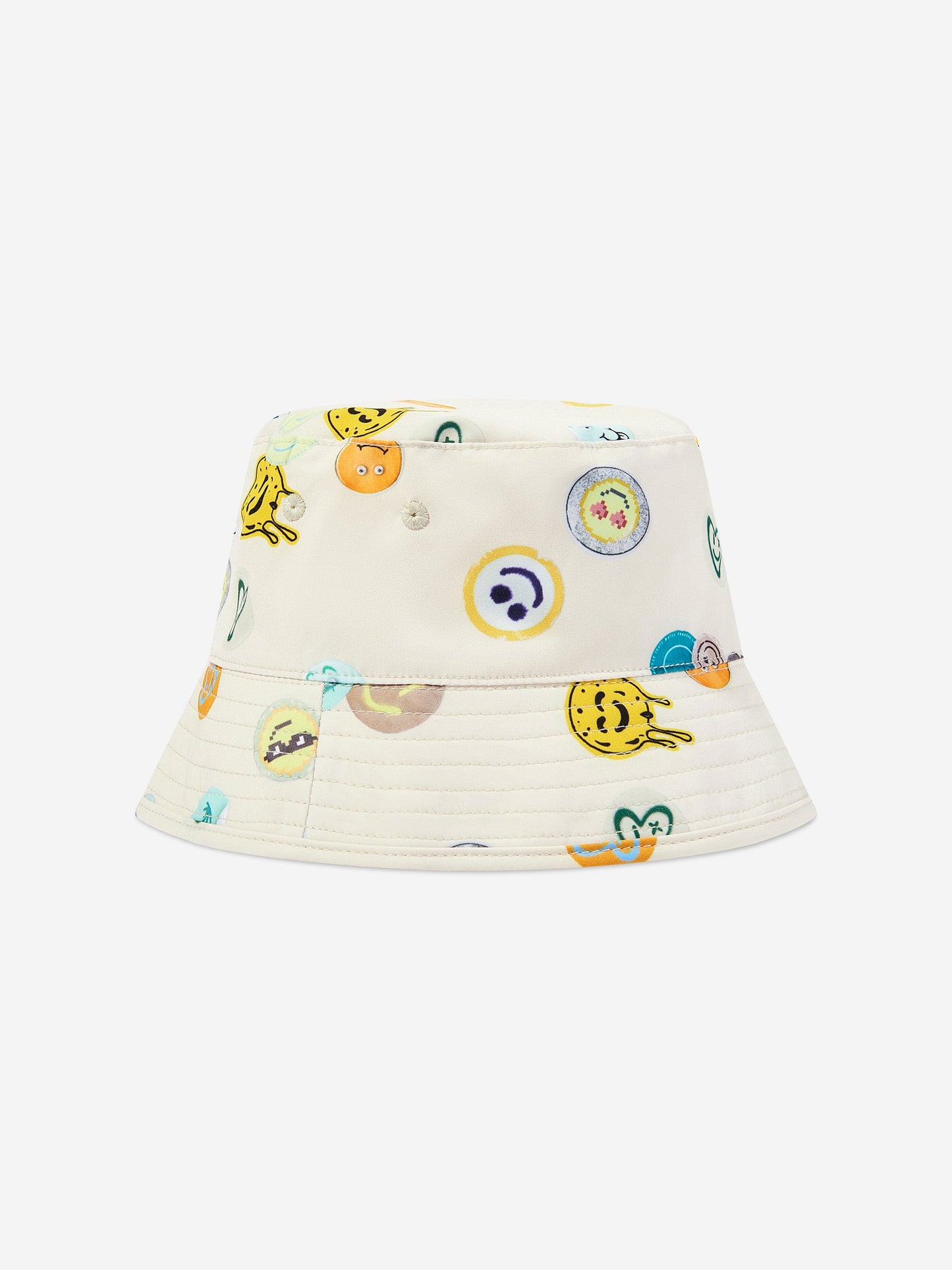 Boys Niks Sand Smile Bucket Hat in Ivory (UPF50+)