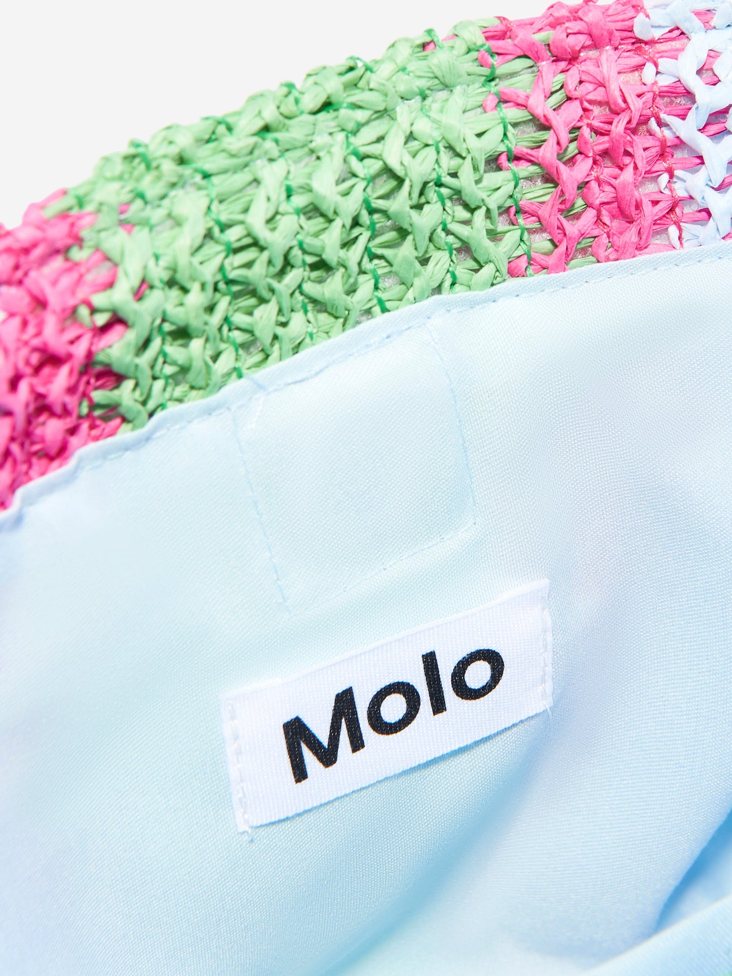 Girls Striped Magic Fade Straw Bag in Multicolour (29cm)