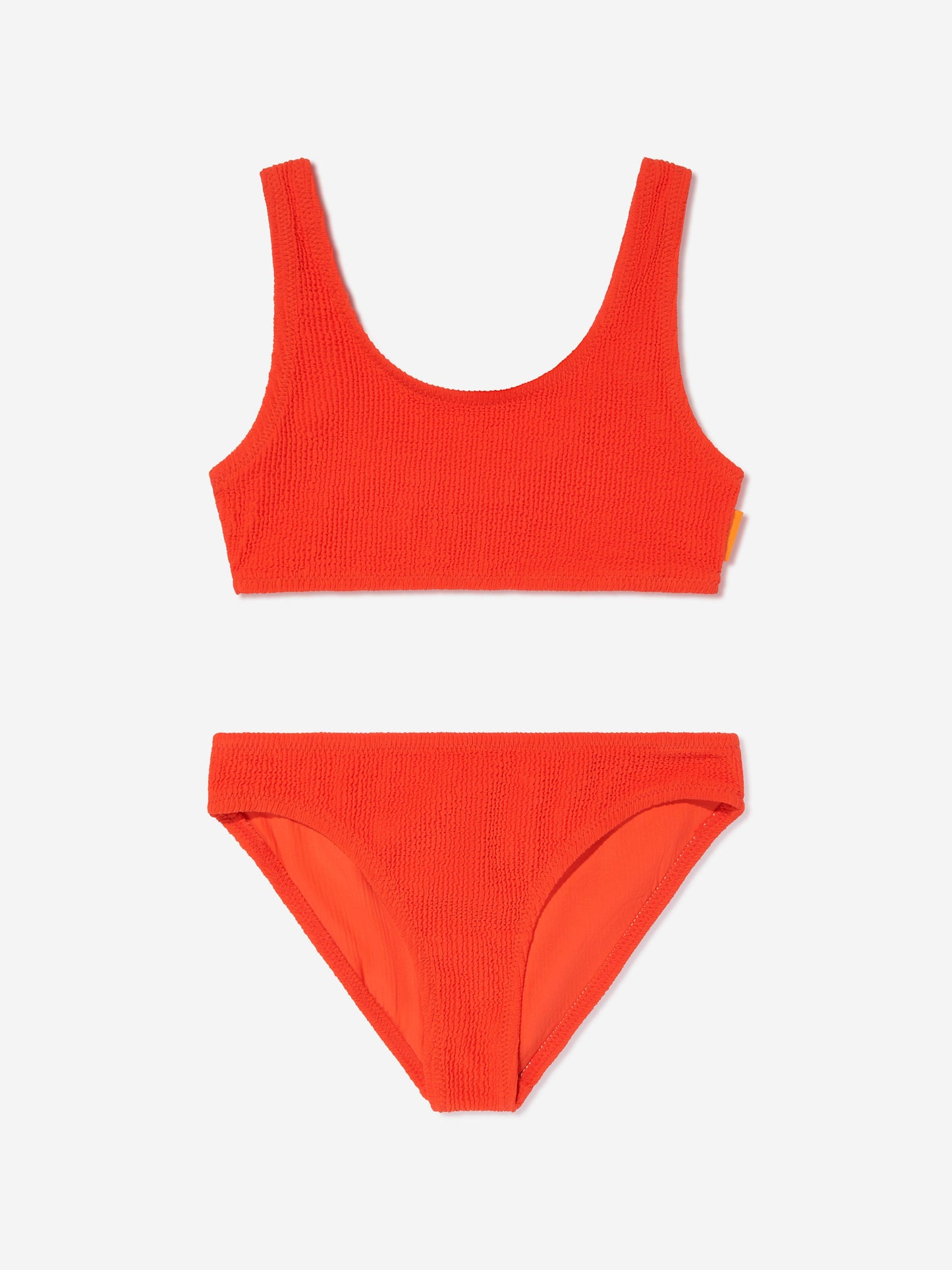 Girls Nola Solid Bikini in Red (UPF50+)