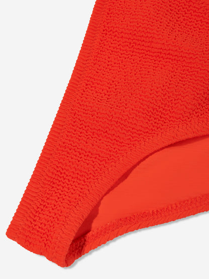 Girls Nola Solid Bikini in Red (UPF50+)