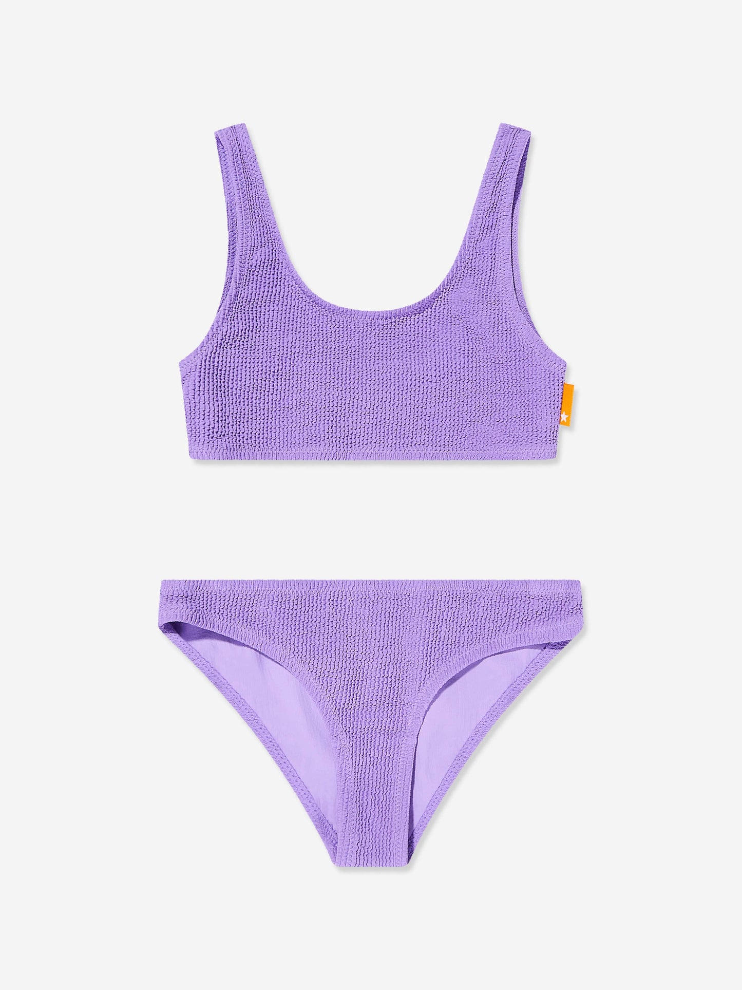 Girls Nola Solid Bikini in Purple (UPF50+)