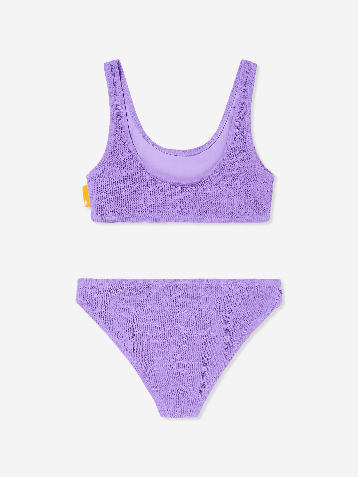 Girls Nola Solid Bikini in Purple (UPF50+)