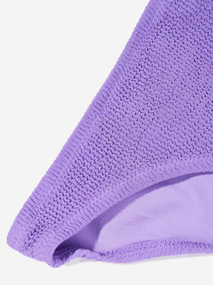 Girls Nola Solid Bikini in Purple (UPF50+)