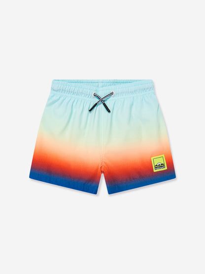 Boys Niko Fade Swim Shorts in Blue (UPF50+)
