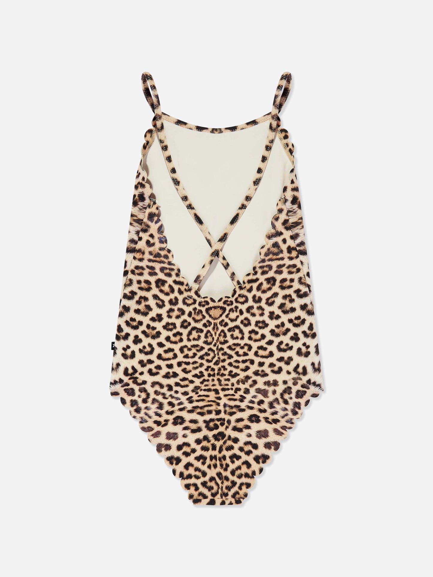 Girls Noelle Leopard Swimsuit in Brown (UPF50+)